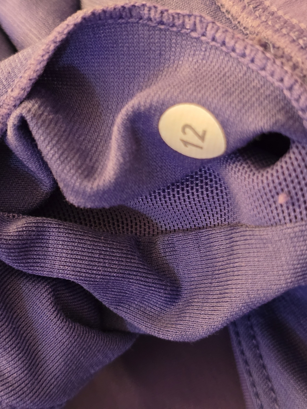 Lululemon Energy Bra Blue Strappy Crossback Sports Bra Activewear Size 12 - Picture 5 of 5